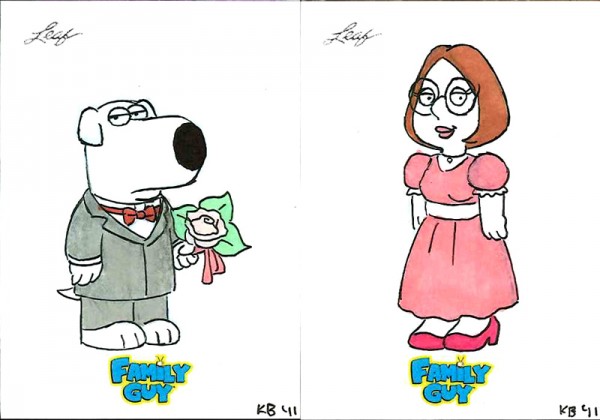 "Family Guy" sketch cards