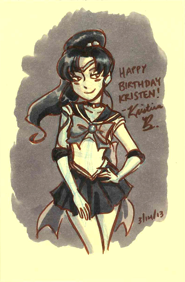 Sailor Jupiter birthday drawing for my friend Kristen.